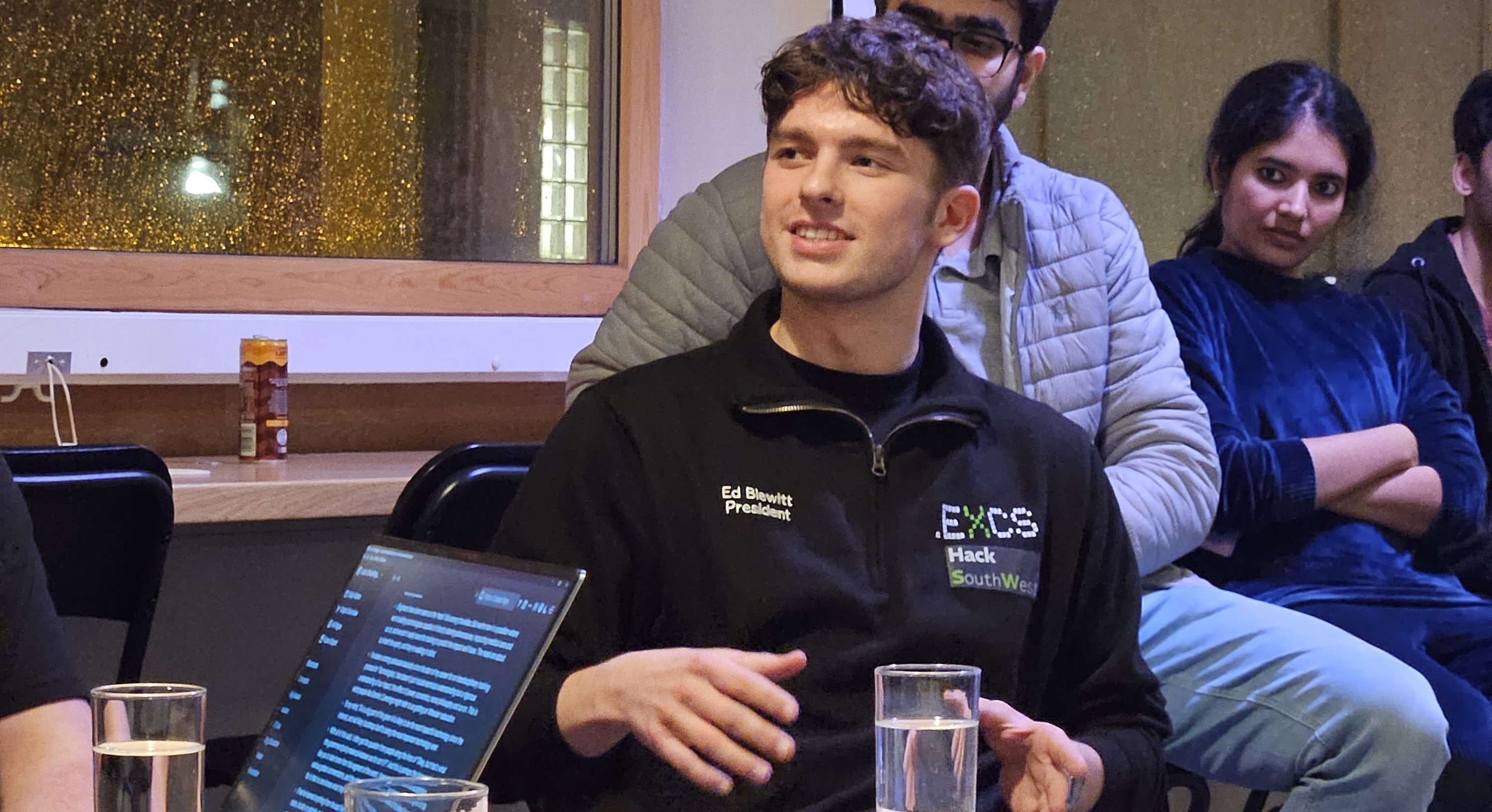 Ed Blewitt talking at Hack South West